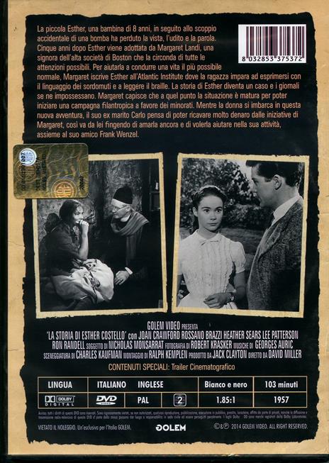 La storia di Esther Costello di David Miller - DVD - 2