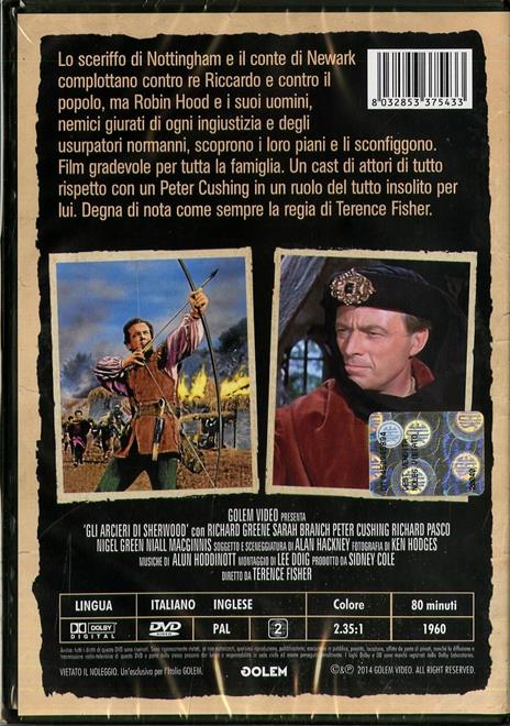 Gli arcieri di Sherwood di Terence Fisher - DVD - 2