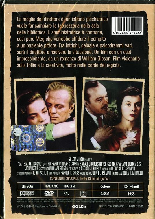 La tela del ragno di Vincente Minnelli - DVD - 2