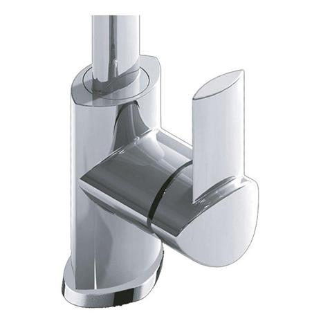 Rubinetto miscelatore per lavabo cucina finitura cromo h.26,78x20,3 cm - 2