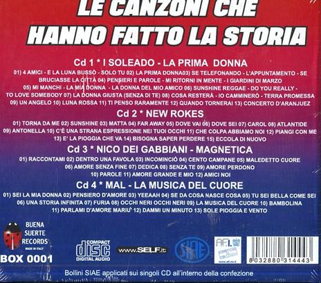 Le canzoni che hanno fatto la storia - CD Audio di Mal,Nico dei Gabbiani,Soledado,New Rokes - 2