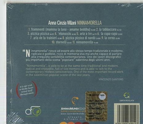 Ninnamorella - CD Audio di Anna Cinzia Villani - 2