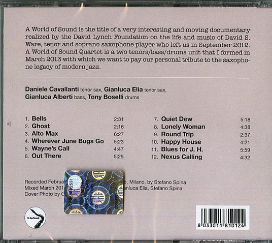 World of Sound Quartet - CD Audio di Daniele Cavallanti - 2