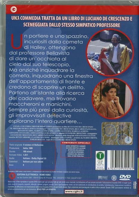 Il mistero di Bellavista di Luciano De Crescenzo - DVD - 2
