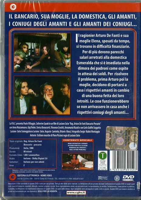 Ragionier Arturo De Fanti bancario precario di Luciano Salce - DVD - 2