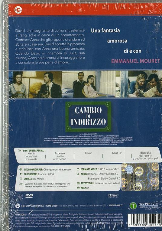 Cambio di indirizzo di Emmanuel Mouret - DVD - 2