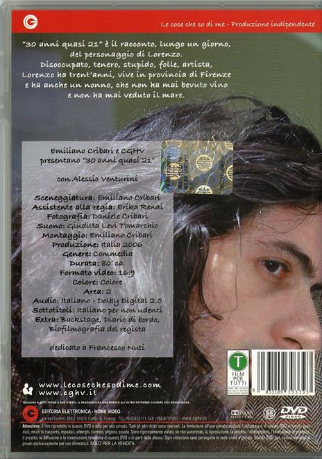 30 anni quasi 21 di Emiliano Cribari - DVD - 2