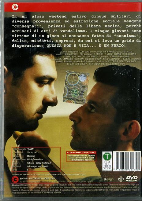 Naja di Angelo Longoni - DVD - 2