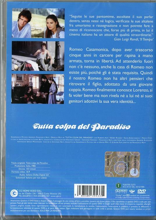 Tutta colpa del Paradiso di Francesco Nuti - DVD - 2