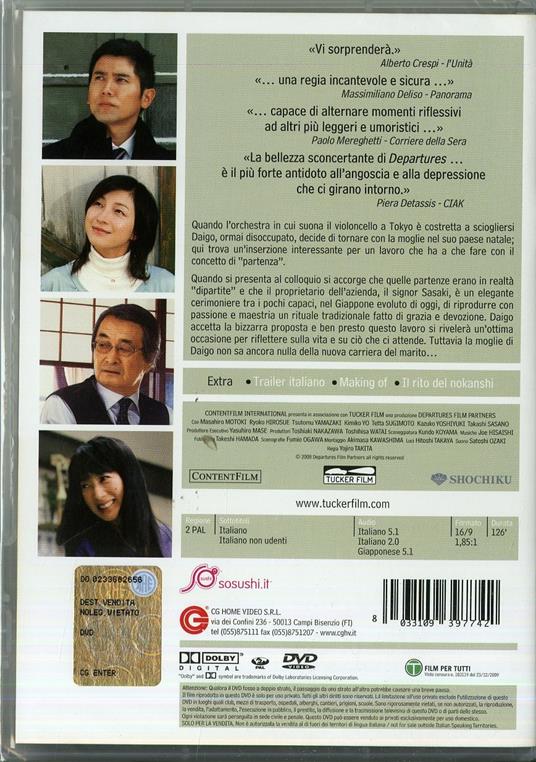 Departures - DVD - Film di Yojiro Takita Drammatico | IBS