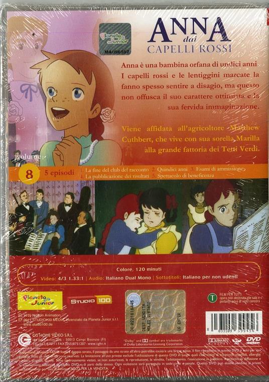 Anna dai capelli rossi. Vol. 8 - DVD - Film di Isao Takahata , Ken'Ichi  Baba Animazione | IBS