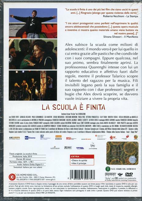 La scuola è finita di Valerio Jalongo - DVD - 2