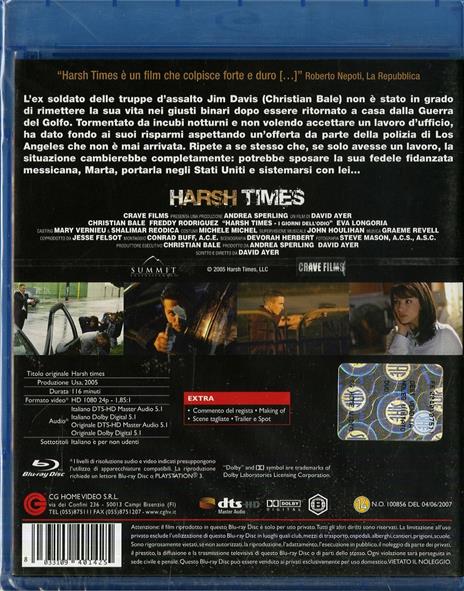 Harsh Times. I giorni dell'odio di David Ayer - Blu-ray - 2