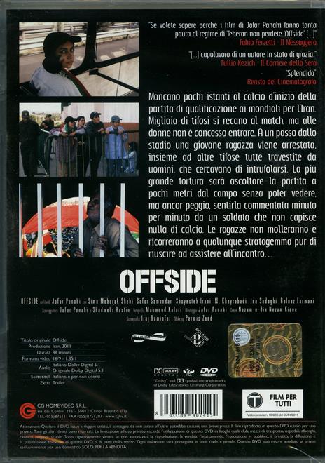 Offside di Jafar Panahi - DVD - 2