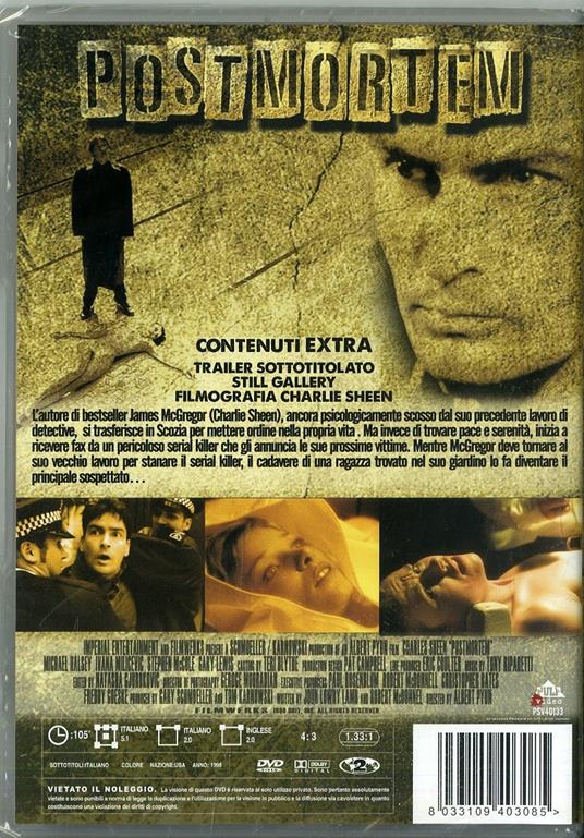 Postmortem. Indagine ad alto rischio di Albert Pyun - DVD - 2