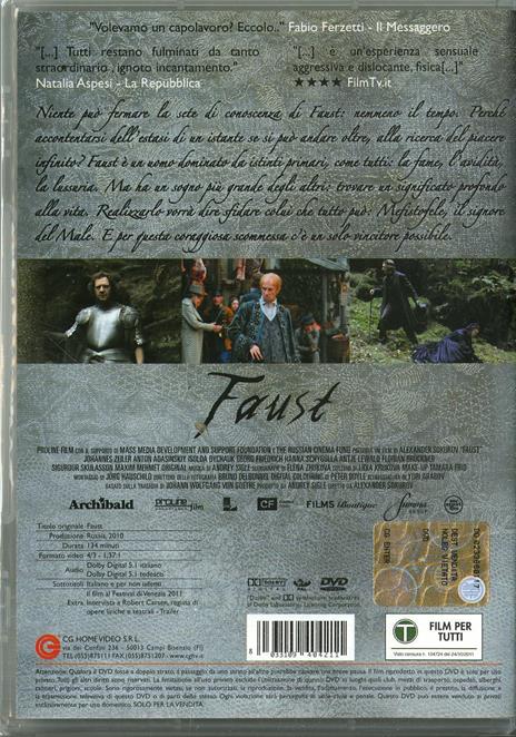 Faust (DVD) di Aleksandr Sokurov - DVD - 2