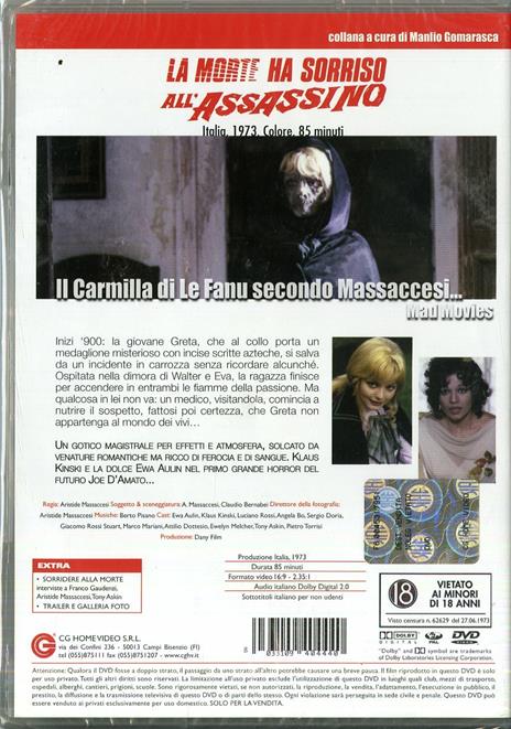 La morte ha sorriso all'assassino di Joe D'Amato - DVD - 2