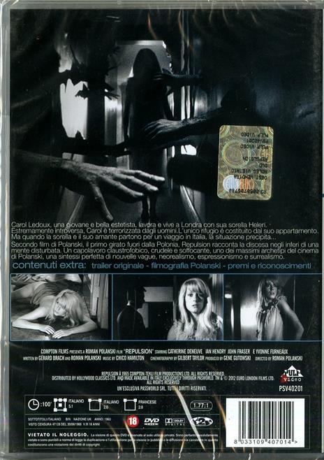 Repulsione di Roman Polanski - DVD - 2