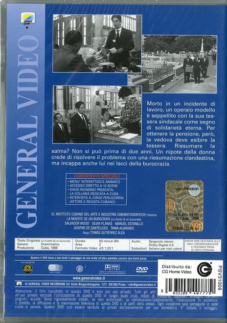 La muerte de un burócrata di Tomas Gutierrez Alea - DVD - 2