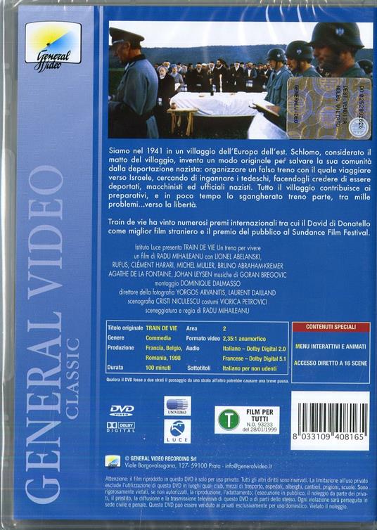 Train de vie. Un treno per vivere di Radu Mihaileanu - DVD - 2