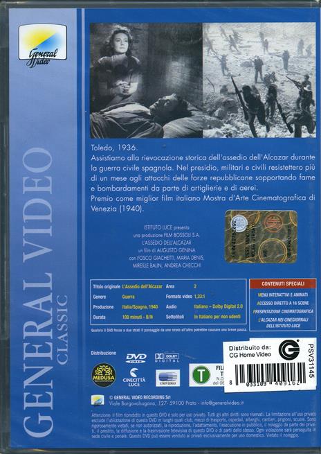 L' assedio dell'Alcazar di Augusto Genina - DVD - 2