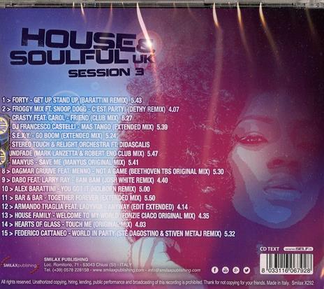 House & Soulful UK Session vol.3 - CD Audio - 2