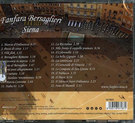 Fanfara Bersaglieri Siena - CD Audio - 2