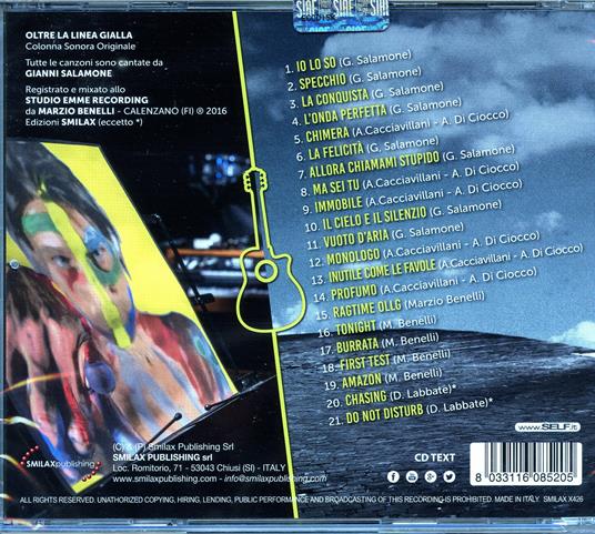 Oltre la linea gialla (Colonna sonora) - Gianni Salamone - CD | IBS