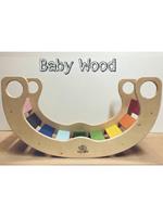 Baby Wood Dondolo Dell' Equilibrio Baby Rocker Rainbow