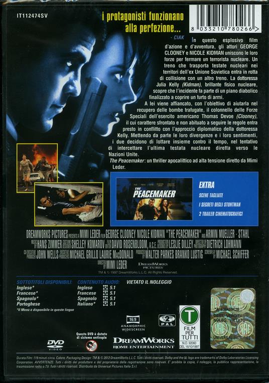 The Peacemaker di Mimi Leder - DVD - 2