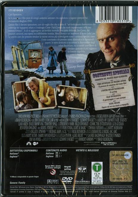 Lemony Snicket. Una serie di sfortunati eventi di Brad Silberling - DVD - 2