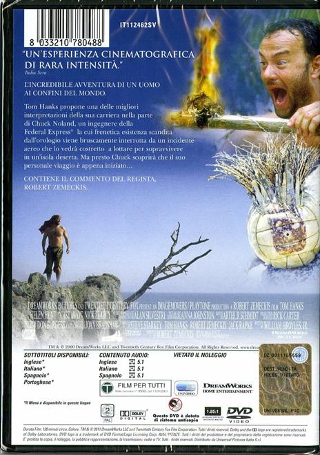 Cast Away di Robert Zemeckis - DVD - 2