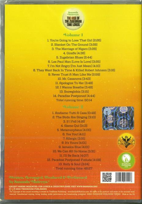 The Rise Of The Zugebrian Time Lords - CD Audio di Sananda Maitreya - 2