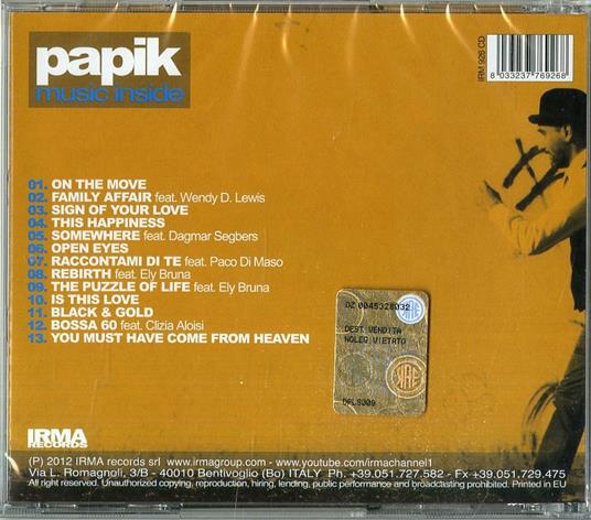 Music Inside - CD Audio di Papik - 2