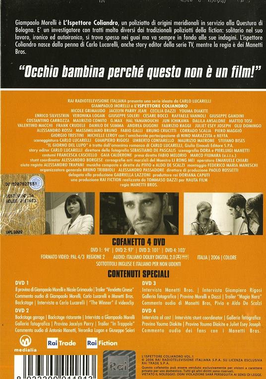 L' ispettore Coliandro. Vol. 1 (4 DVD) di Manetti Bros. - DVD - 2