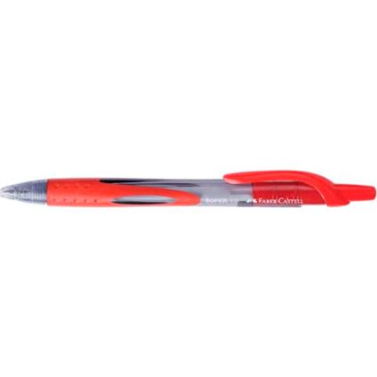 Penna a sfera a scatto Faber Castell Super 1 mm rosso – 143821