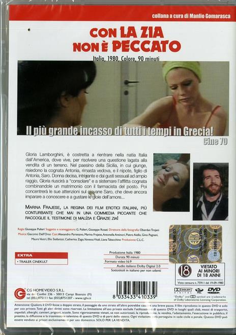 Con la zia non è peccato di Giuseppe Pulieri - DVD - 2