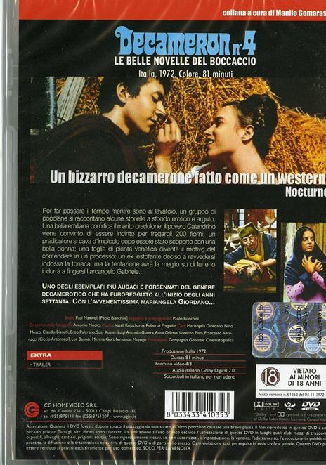 Decameron n. 4 di Paul Maxwell - DVD - 2