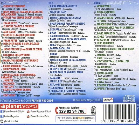 Latin Hits 2016 Club - CD Audio - 2