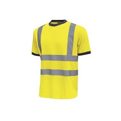 T-Shirt alta visibilitÃ  Hl165Yf Mist giallo fluo – Taglia L