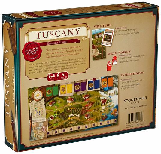 Viticulture - Essential Ed.: Esp. Tuscany. Gioco da tavolo - 2