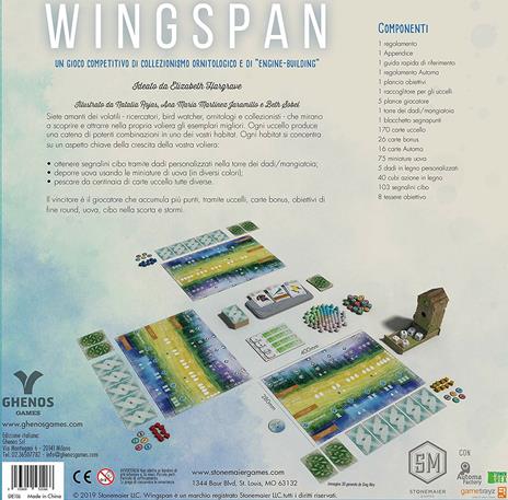 Wingspan. Seconda edizione. Gioco da tavolo - 5