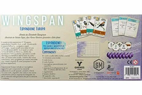 Wingspan: Esp. Europa. Gioco da tavolo - 2