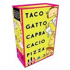 Taco Gatto Capra Cacio Pizza. Gioco da tavolo