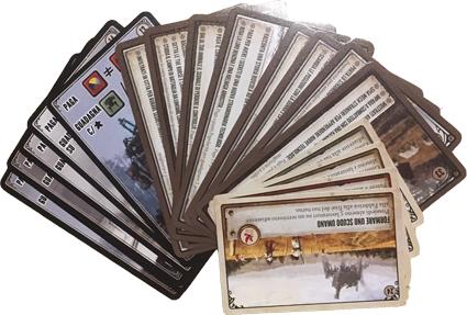 Scythe Promo Cards 1 (18: 8 Carte Incontro N. 28-36, 6 Carte Fabbrica E 4 Carte Obiettivo). Gioco da tavolo