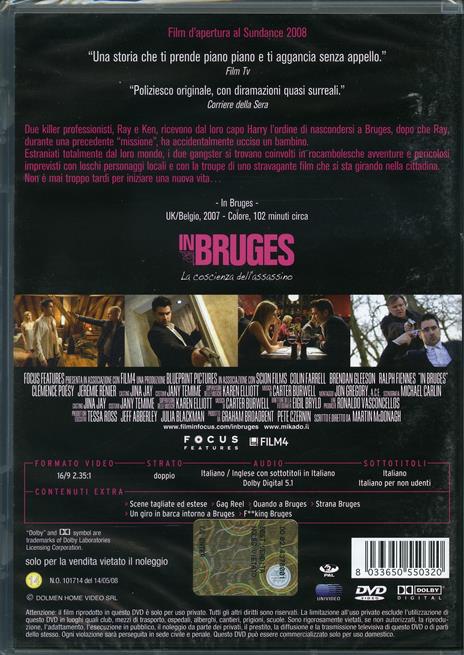 In Bruges. La coscienza dell'assassino di Martin McDonagh - DVD - 2