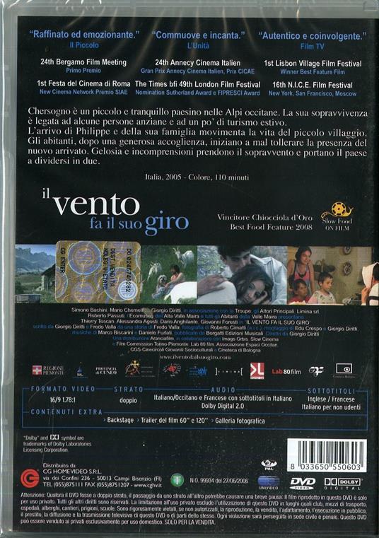 Il vento fa il suo giro di Giorgio Diritti - DVD - 2