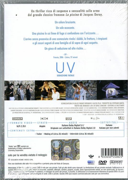 UV. Seduzione fatale di Gilles Paquet-Brenner - DVD - 2