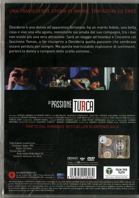 La passione turca di Vicente Aranda - DVD - 2