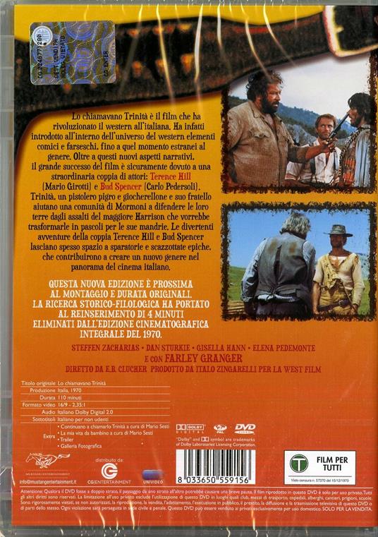 Lo chiamavano Trinità - DVD - Film di Enzo Barboni Avventura | IBS